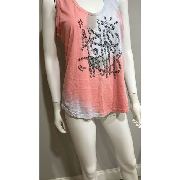 Zadig & Voltaire Tam Jormi Strass Tie-Dye Cotton Tank Top Size Medium - Picture 7 of 11